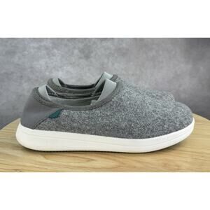 Vessi Shoes Women's 7 Gray Wool Sunday Slip On Day Night Cloud Comfort